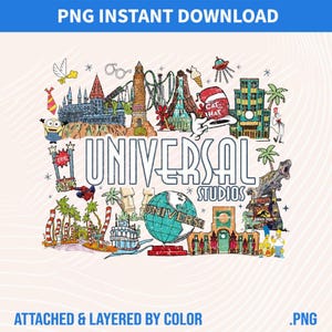 Universal Studios Halloween PNG : Family Vacation Sublimation Design (Instant Download)