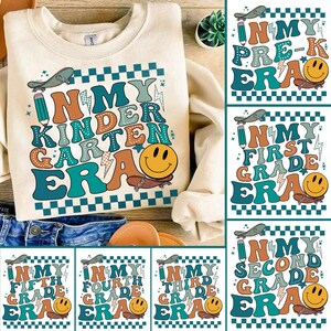 Back to School For Boys Bundle, Kindergarten, Pre K PNG, First Day Of School, School PNG, Retro PNG, First Second Third Grade Design
