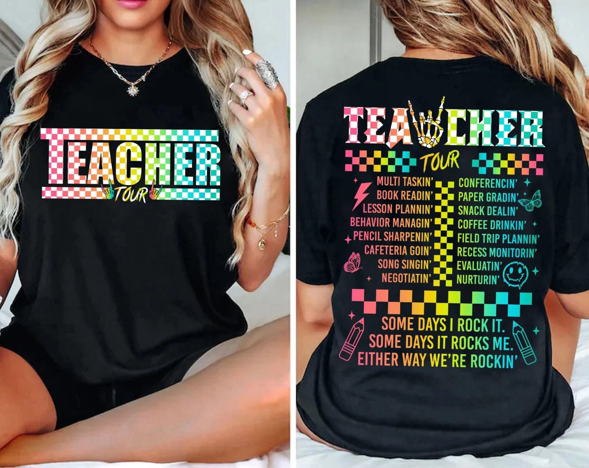 Retro Teacher Tour Png: Back To School Design (Digital Download)