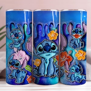 3D Inflated Tumbler, Cartoon Tumbler Wrap, Inflated Tumbler Wrap, Full Tumbler Wrap, 20oz Skinny Tumbler, 3D Tumbler, Png Download