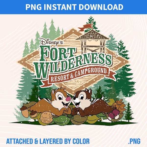 Fort Wilderness PNG: Diseño de safari familiar (descarga digital, PNG-SVG incluido)