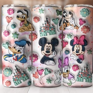 3D Cartoon Tumbler, Inflated Tumbler, Cartoon Movie Tumbler, Full Tumbler Wrap, 20oz Skinny Tumbler,Magic Castle,Sublimation Design,Png File