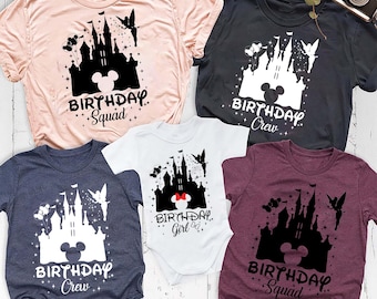 Mickey Birthday Family Trip Shirts PNG – Matching Squad Design (Digital Download)