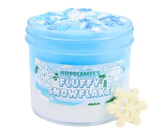 Fluffy Snowflake Fur Slime (Scented)