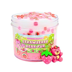 Strawberry Bear Fur Slime (Scented)