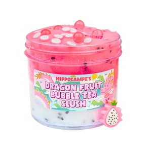 Dragonfruit Bubble Tea Slush Slime (SCENTED)