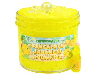 Ananas Japanskt Soda Fizz Slime (Doftande)
