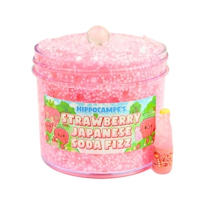 Strawberry Japanese Soda Fizz Slime (Scented)