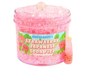 Erdbeere japanische Soda Fizz Slime (duftend)