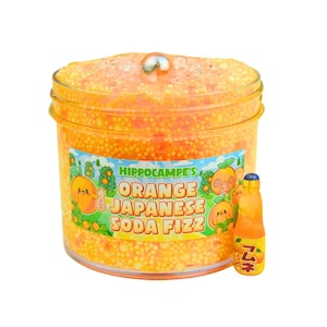 Orange Japanese Soda Fizz Slime (Scented)