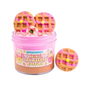 Mini Strawberry Waffles Slime (SCENTED)