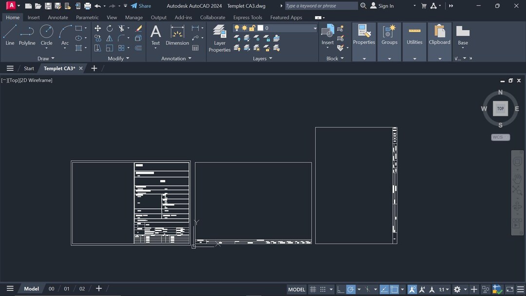 Dynamic Cartridge A3 Format Dwg, Dxf, Templet Dwt-type1 - Etsy