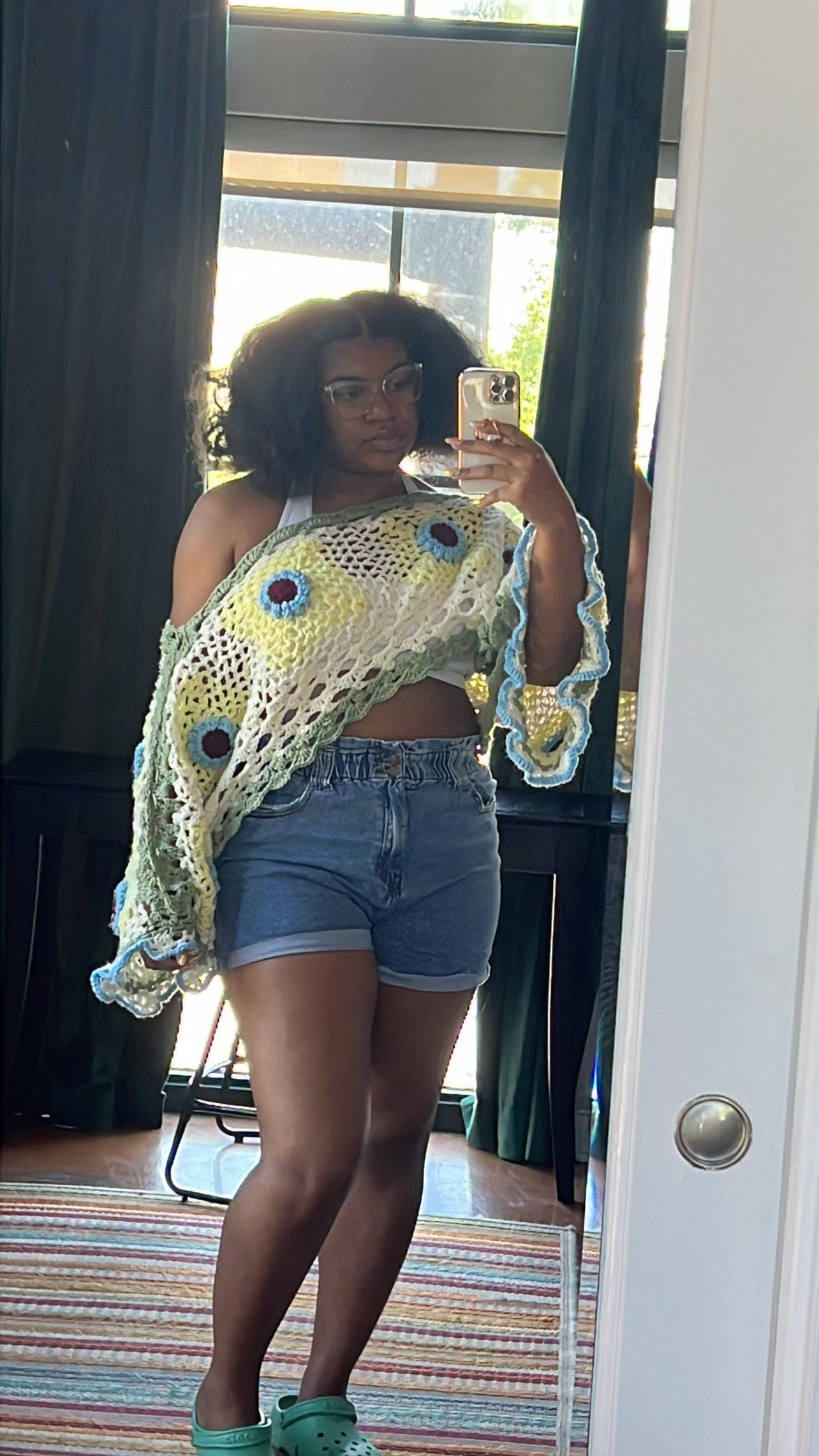 Blomma Crochet Fringe Poncho