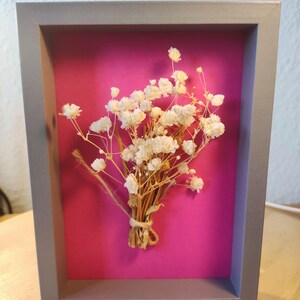 Flowers, a 13x18 frame with organic, natural dried flowers for contemplation. A piece of nature will always be with you in your home.