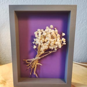 Flowers, a 13x18 frame with organic, natural dried flowers for contemplation. A piece of nature will always be with you in your home.