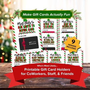 Personalized Coworker Gift Ideas for Christmas | Gift Card Holder Book | Creative Ways to Give Gift Cards | Funny Work Most Likely Awards