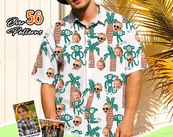 Custom Hawaiian Shirt for Dad | Funny Face Shirt | Father’s Day Gift