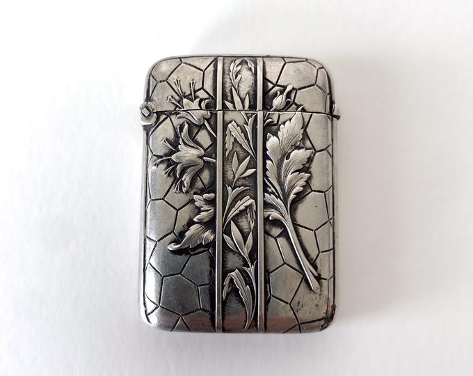 Stunning Antique Silver 800 Match Safe – Charles Murat, Art Nouveau c.1900