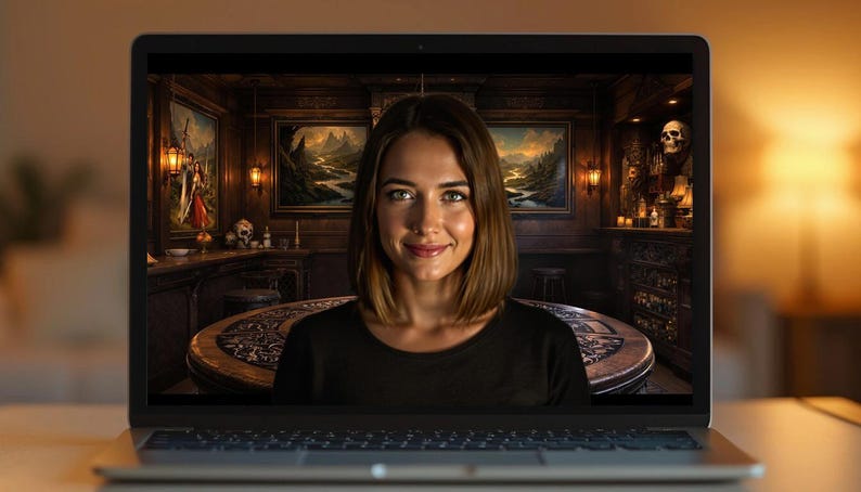 Round Table Virtual Background | Atmospheric TTRPG War Room Immersive ...