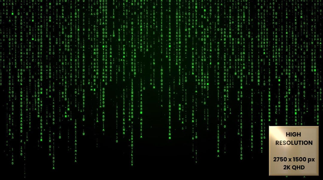 Hacker Virtual Background | Green Matrix Code for Zoom & Teams ...