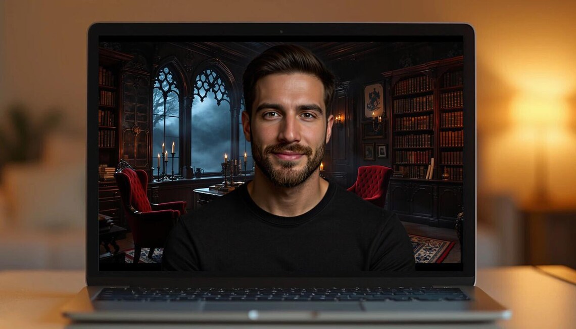 Virtual Background, Fantasy Gothic Vampire Dracula's Castle, Online ...