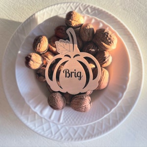 Personalized Place Cards • Thanksgiving •Pumpkins