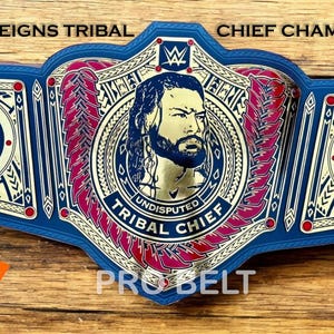 New Roman Inspired Tribal Chief Championship Custom Belt – Handmade Adult Size Title with 2MM Metal Plates & Black Leather Strap fan gift