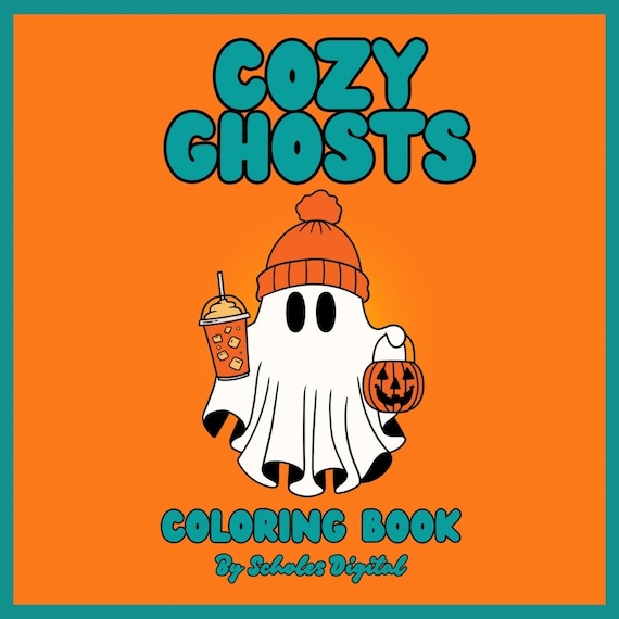 Cozy Ghosts Coloring Book - Printable Halloween Coloring Pages