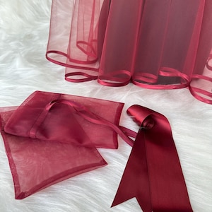 Handmade red henna veil and belt and gloves. All there are henna set