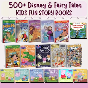 Books Fun Story Disney and Fairy Tales for Children MRR Master Resell Rights Toddler Social Story Perfect for Bed Time Fun Activities