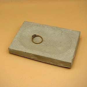 Handgemachte Seifenschale aus Beton - Minimalistisches Badezimmer Dekor, Seifenschale im Industrie Stil