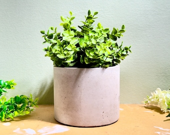 Personalized Handmade Concrete Planter: Custom Keepsake Gift