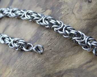 Stainless Steel Byzantine Chainmaille Bracelet