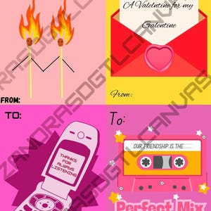 Cartões de Galentines digitais e imprimíveis