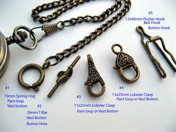 Bronze pocket watch on a chain Clearance