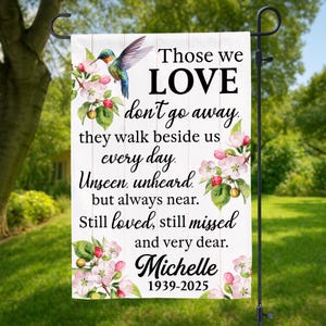 Custom Memorial Garden Flag, Personalized Photo In Loving Memory Flag, Garden Memorial Flag, Sympathy Gift, Remembrance Flag, Cemetery Decor