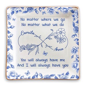 Personalized Besties Jewelry Dish – Custom Ring Dish With Photo – Birthday Gifts For Women – Best Friends Gifts – Bestie Gifts For Women