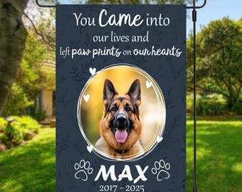 Bandera conmemorativa personalizada para jardín de mascotas, regalos con foto personalizada, regalo conmemorativo para mascotas, bandera conmemorativa para perros y gatos, regalo para amantes de las mascotas, decoración de jardín para mascotas