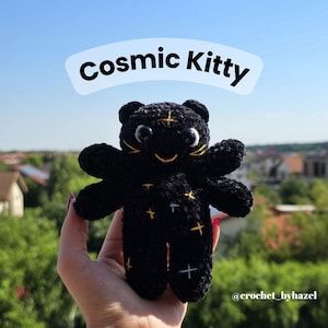 Crochet Pattern Cosmic Kitty | Cat Pattern | Pdf Pattern | Alien Cat Pattern,