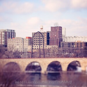 Minneapolis River View, Stone Arch Bridge, St. Anthony Main, Fine Art Photography