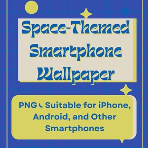Simple Space Aesthetic Smartphone Wallpaper - PNG - Suitable for iPhone, Android, & Other Smartphones