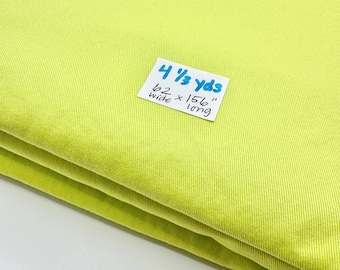 4+ Yards Lime Green/Yellow - Heavy Cotton Fabric Yardage