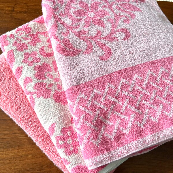 Pink Bath Towels Etsy