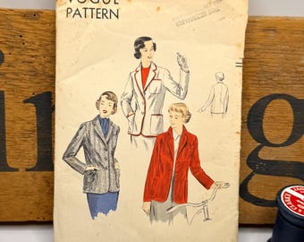 1951 Vintage VogueSewing Pattern - misses’ jacket