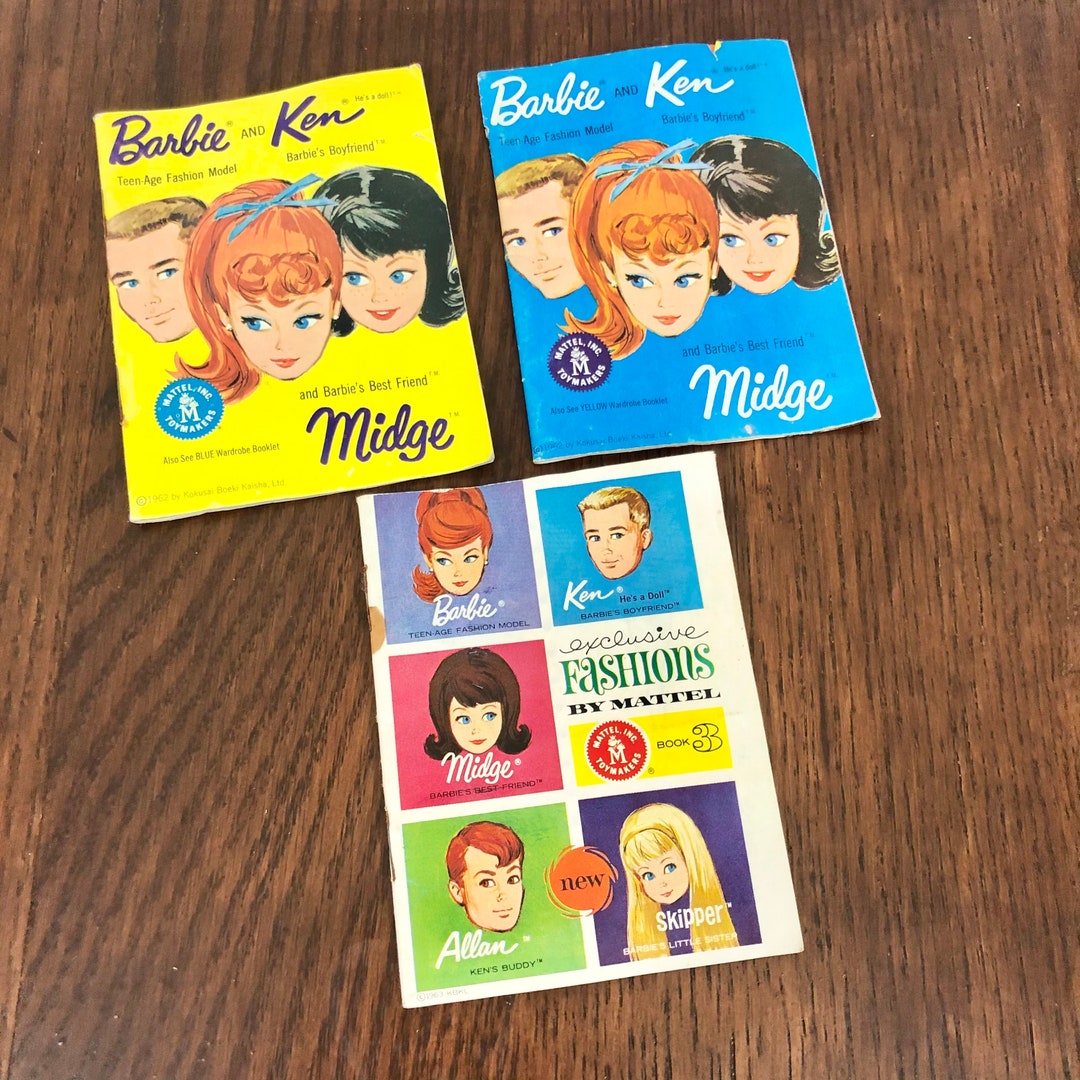 Vintage Barbie and Ken Fashion Booklets / Vintage Midge Booklet