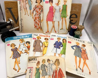 1960’s Vintage Sewing Patterns - MCM Fashion Patterns, Tressy Doll Clothes