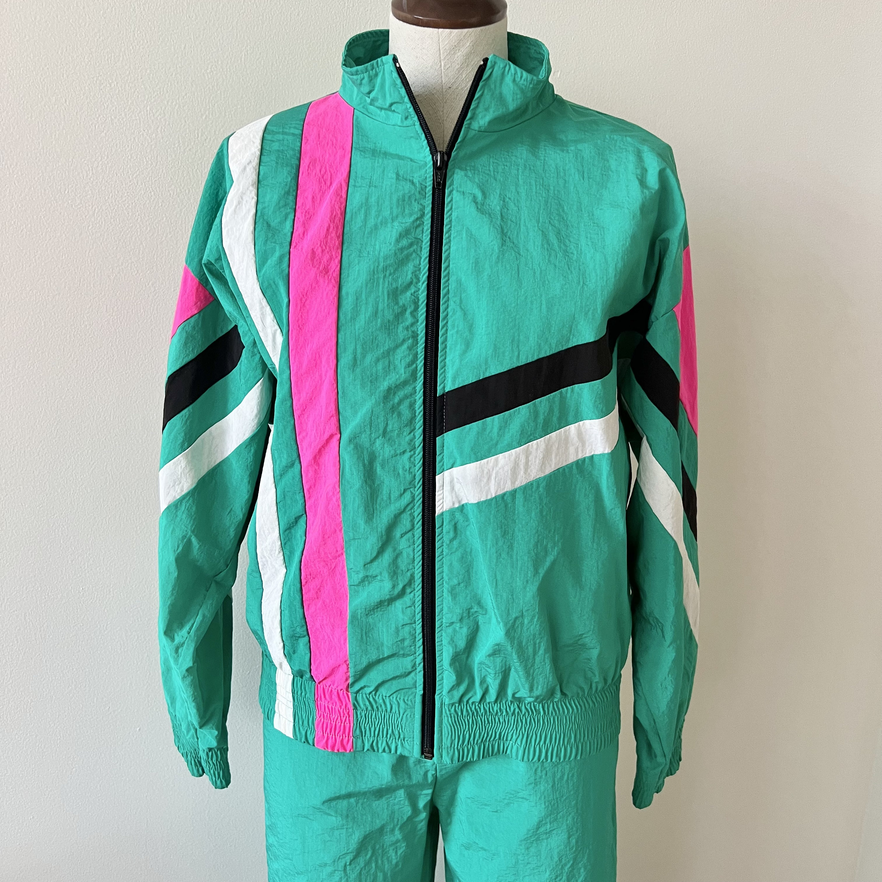 W&LT スイムスーツ　1996 archive コレクションピース 90s Aqua Windbreaker Suit, Michele Palmer, Size S - Etsy
