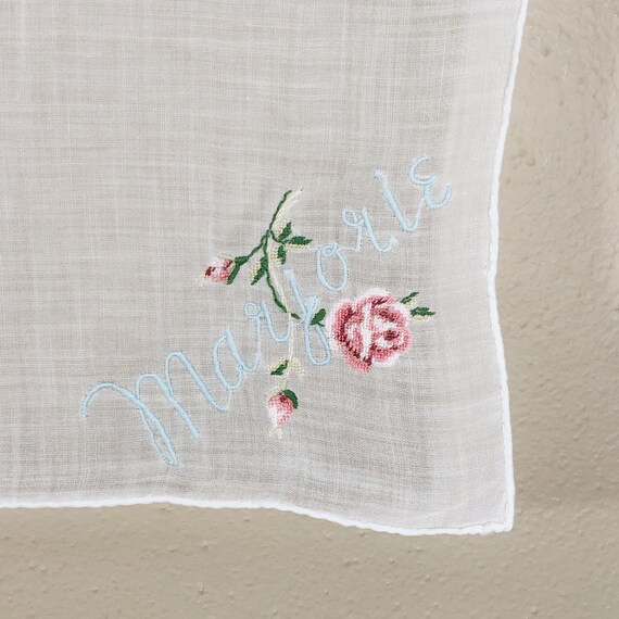 Marjorie Vintage Hankie / Personalized mMarjorie H