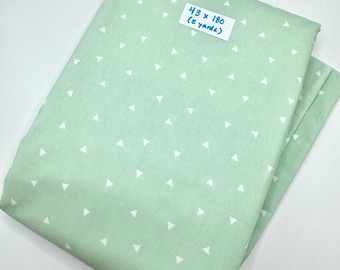 5 yards Mint Green Fabric Yardage Destash