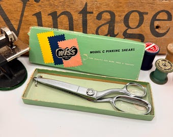 Vintage Swiss Pinking Sheers - Original Box